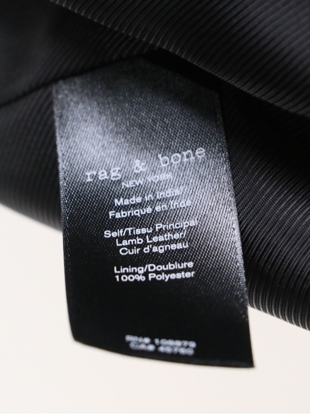 Rag & Bone Charles Lambskin Leather Blazer in Black Women’s Size 4 - Picture 7 of 8